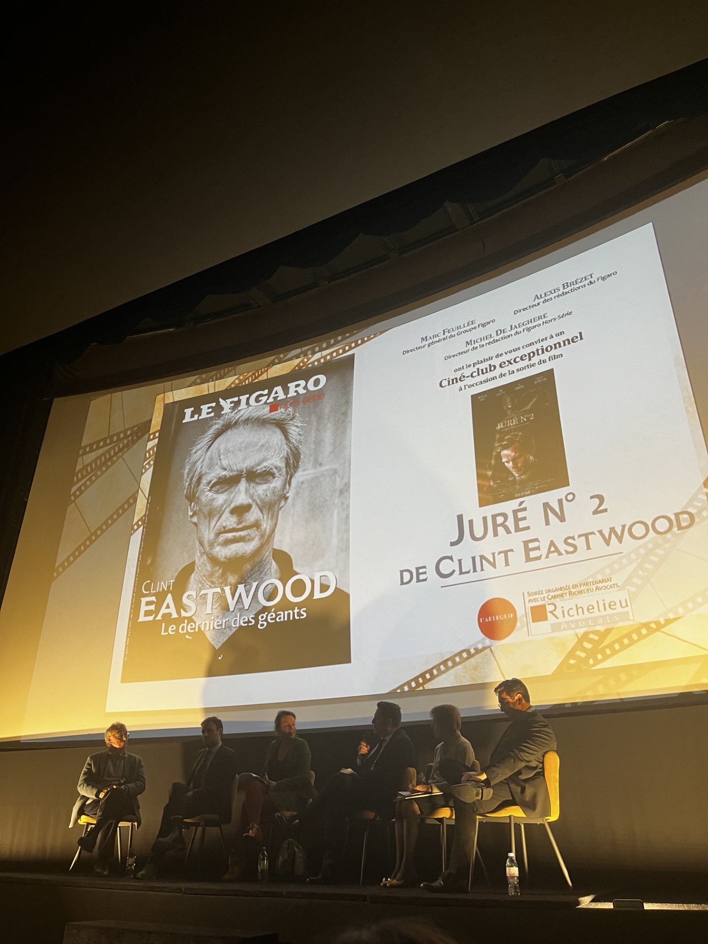 soirée exceptionnelle organisée par Le Figaro Hors-Série en partenariat avec RICHELIEU AVOCATS : projection exclusive de "Juré N° 2" de Clint Eastwood